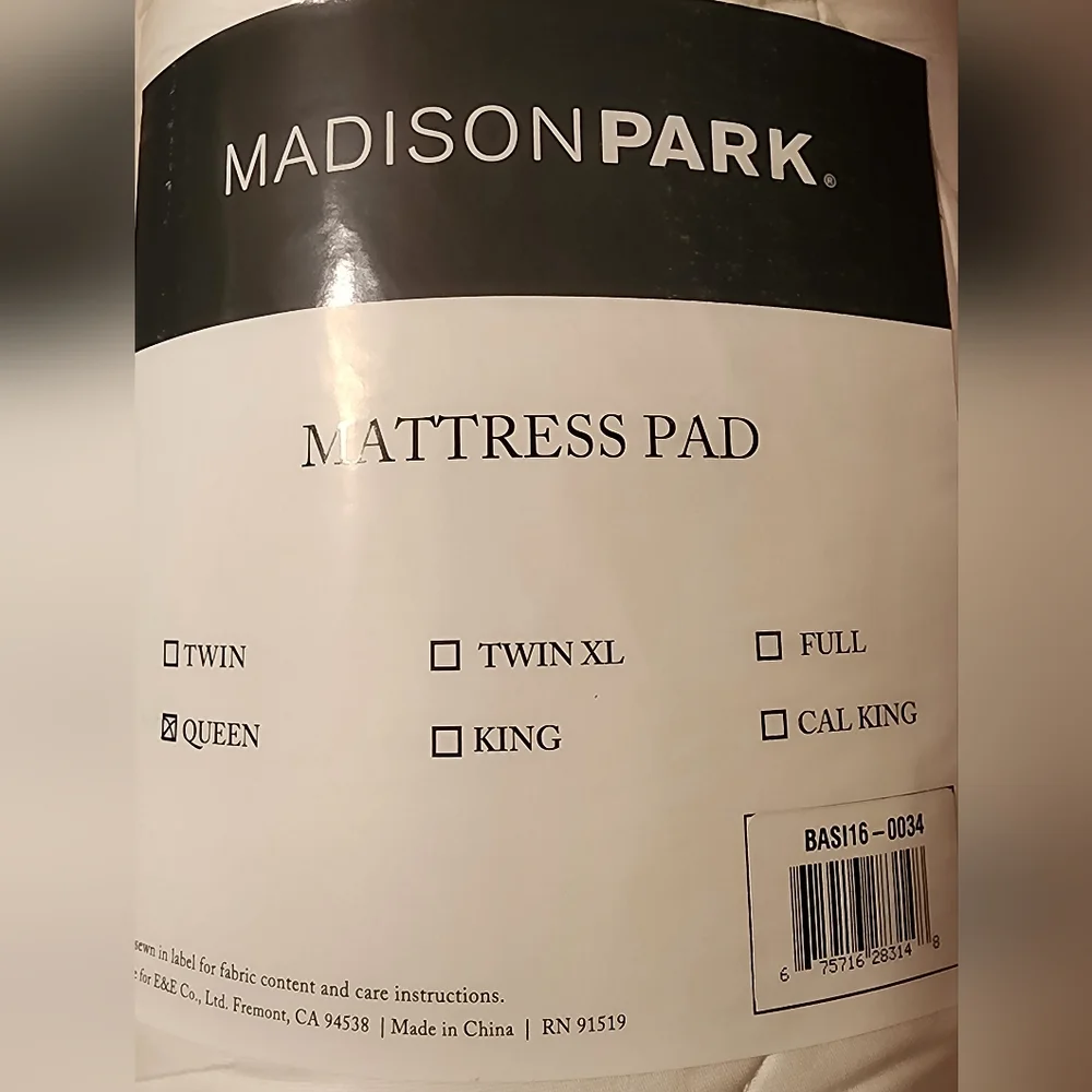 MADISON PARK QUEEN MATTRESS PAD 15